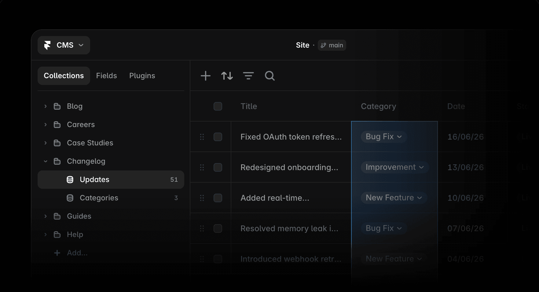 Framer CMS visual editing