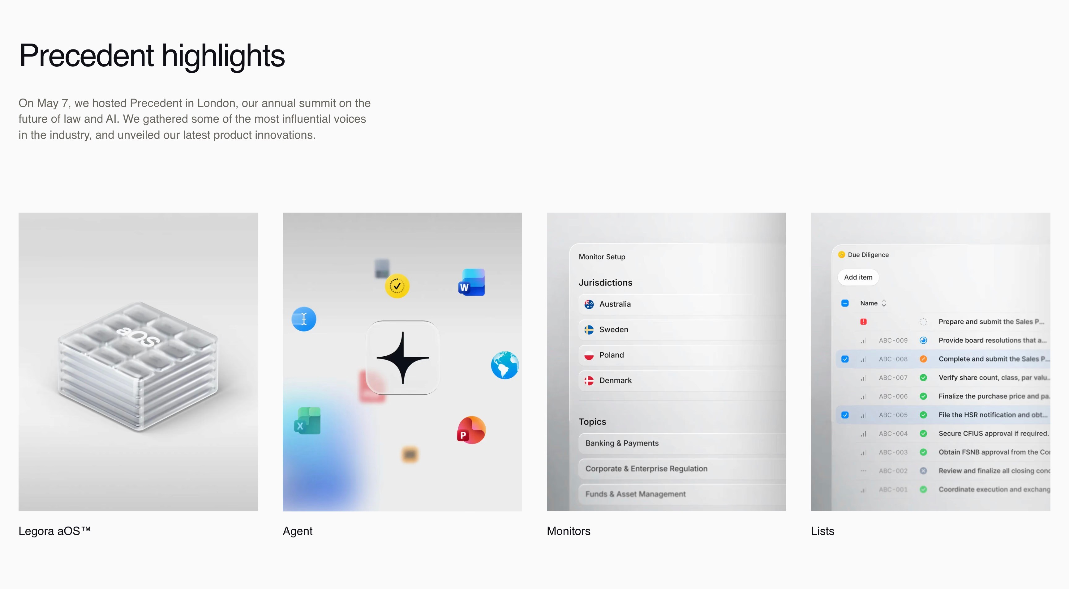 Legora website built with Framer